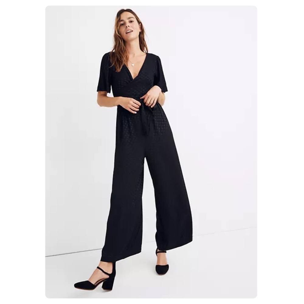 Madewell Black Wide-Leg Jumpsuit